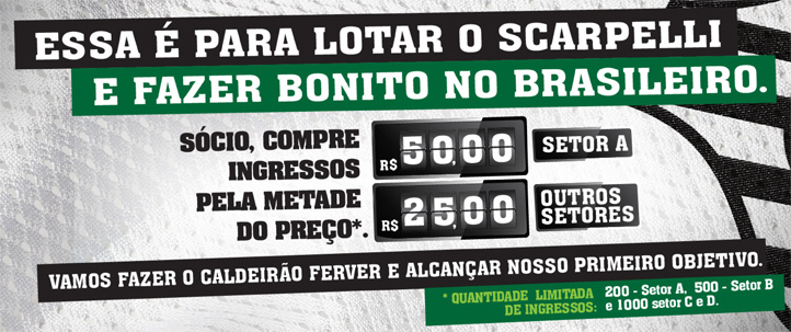 Figueirense faz promo de ingressos no mês de outubro