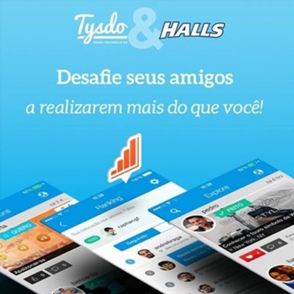 Halls e Tysdo apresentam aplicativo que incentiva desejos