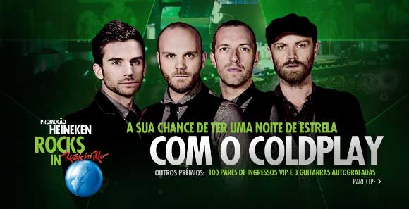 Heineken faz ação promocional com o Coldplay