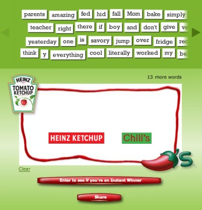 Heinz encorajou fãs de ketchup a escrever uma ode à pimenta