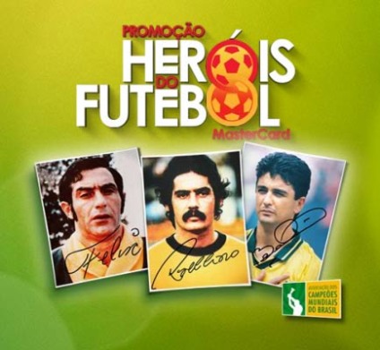 Heróis do futebol com a MasterCard