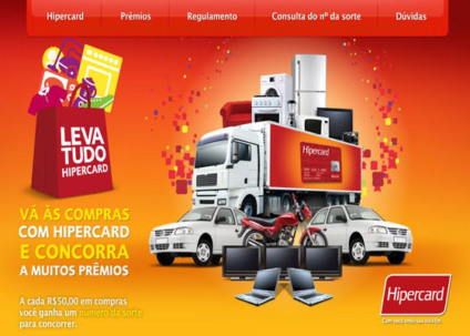 “Leva tudo” na ação promocional do Hipercard