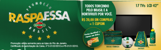 "Raspa essa Brasil" com a Hortifruti