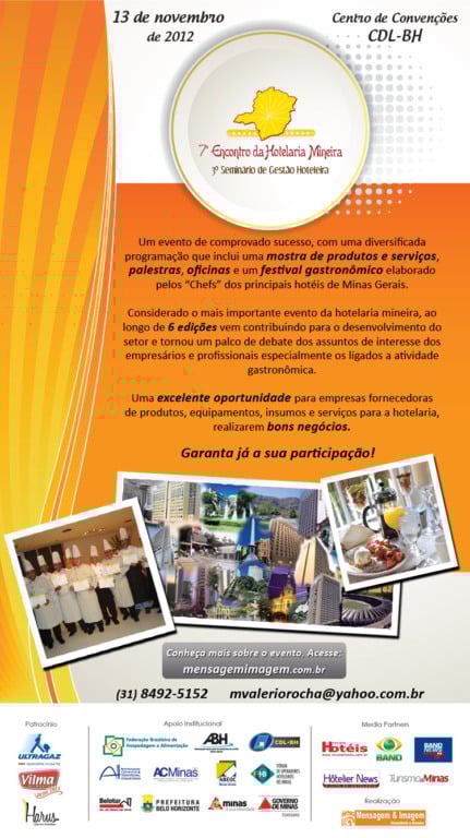 Encontro da Hotelaria Mineira será em novembro 