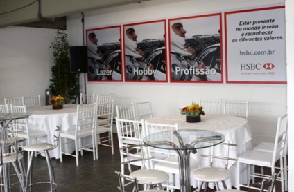HSBC montou área VIP para convidados