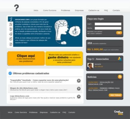Site remunera melhor solução para problemas