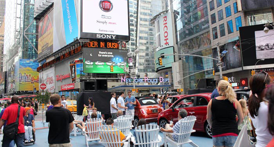 Fiat faz drive-in no centro de Nova York