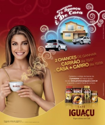 Grazi Massafera é a estrela da promo do Café Iguaçu
