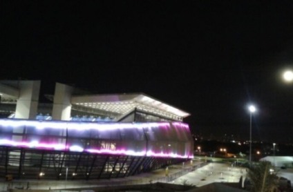 Secopa testa iluminação de LED na Arena Pantanal