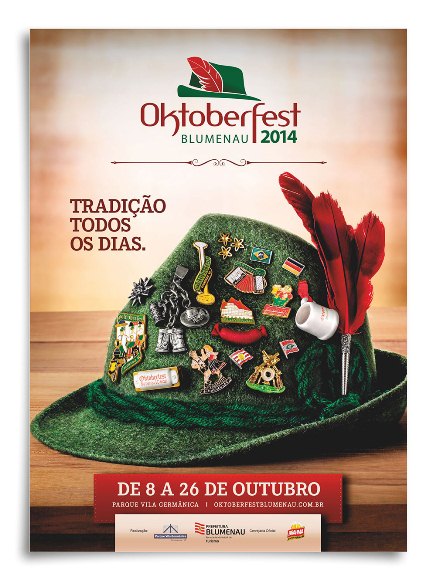 Cartaz da Oktoberfest 2014 é apresentado em Blumenau