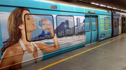 Água mineral Petrópolis está no Metrô