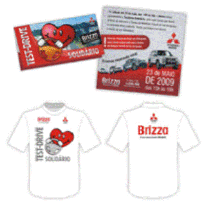 Brizza realizou test-drive solidário 