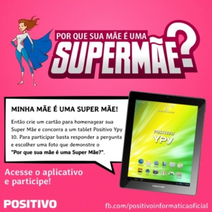 Positivo presenteia "Supermãe" com tablet