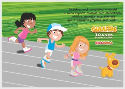 Umbigo do Mundo cria para Giraffas na Corrida Cartoon