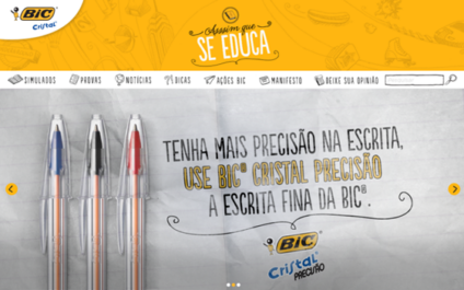 BIC Cristal cria site para ajudar estudantes