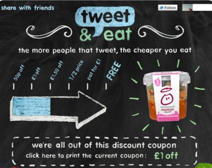 Innocent faz leilão de alimentos pelo Twitter