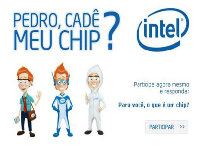 “Pedro, cadê meu chip?” na promo da Intel “Pedro, cadê meu chip?” na promo da Intel