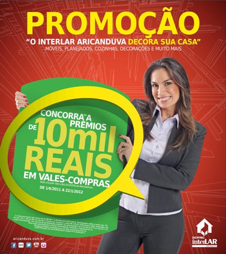 Vale-compras na ação promocional do Interlar Aricanduva