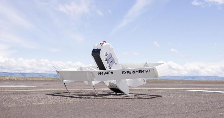 Amazon inicia entrega de pedidos com drones nos EUA