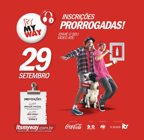 Festival its My Way tem inscrições prorrogadas