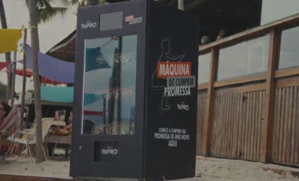 YoPRO leva  'Máquina de cumprir promessas' para o litoral