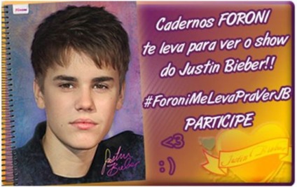 Ação promo da Foroni leva ao show de Justin Bieber