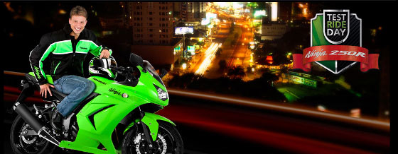 Kawasaki promove "Test Ride Day Ninja"