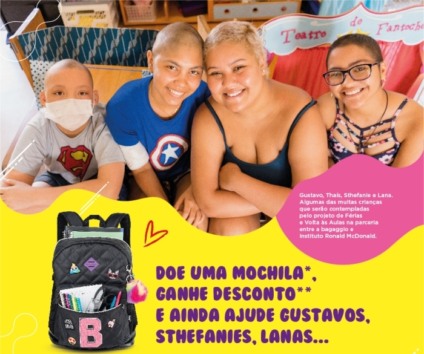 Bagaggio faz parceria com Instituto Ronald McDonald