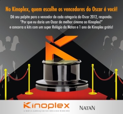 Um ano de cinema grátis na promoção do Kinoplex