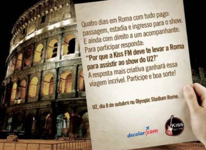Indo a Roma ver o U2 com a Kiss FM