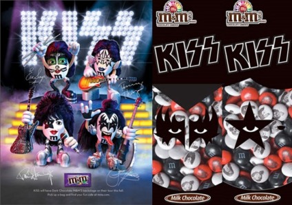 M&M's tem Kiss em embalagem customizada