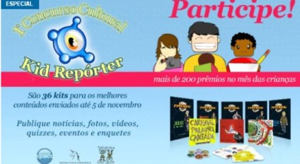 Concurso cultural premiará repórteres mirins