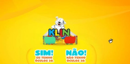 Óculos 3D é o brinde da ação promo da Klin