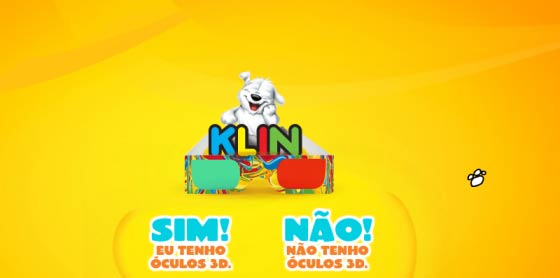 Óculos 3D é o brinde da ação promo da Klin