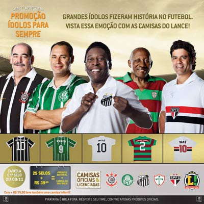Promoção "Ídolos para Sempre" do Lance! em SP