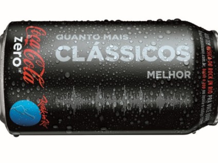 Coca-Cola Zero coloca música em latas e garrafas