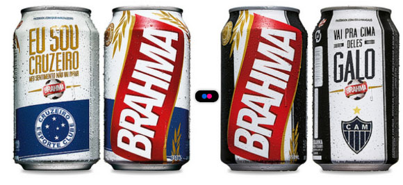 Times mineiros ganham latas temáticas da Brahma