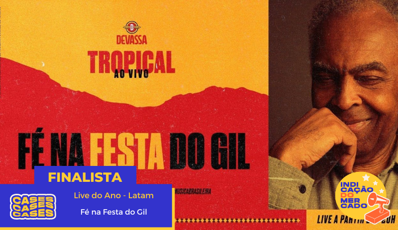 A agência Atenas é finalista do Prêmio Live 2021 com a live Festa na casa do Gil