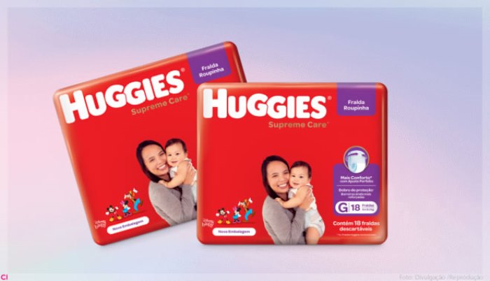 Personagens Disney estampam Huggies