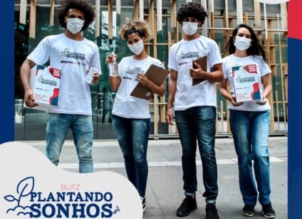 Grupo Pnel comanda a blitz 'Plantando sonhos'