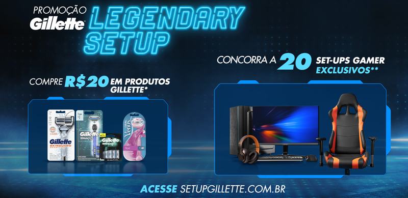 Gillette realiza ação promo especial para o público gamer