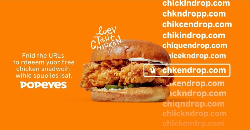 Popeyes pega carona em ação do McDonald's