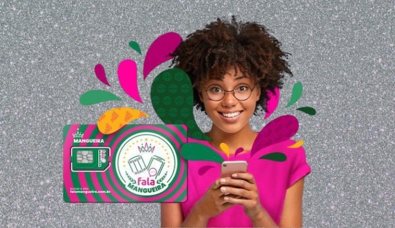 Mangueira apresenta chip para celular