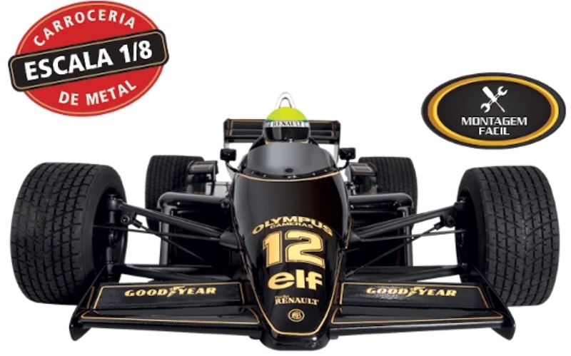 Lotus Renault 97T de Ayrton Senna ganha modelismo colecionável