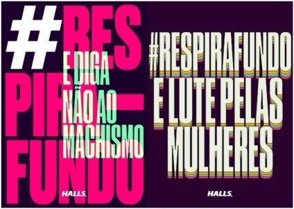 Halls promove #RespiraFundo e Lute pelas Mulheres