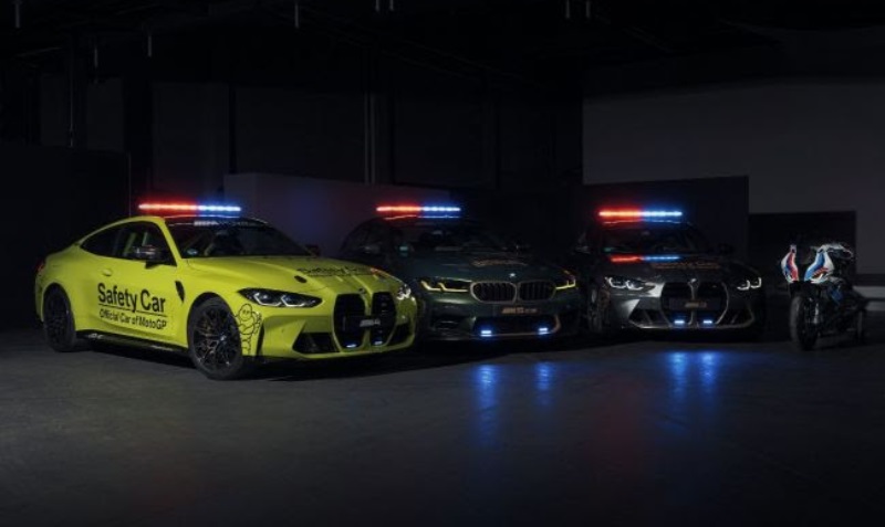 BMW M apresenta ampla frota de carros de segurança no MotoGP