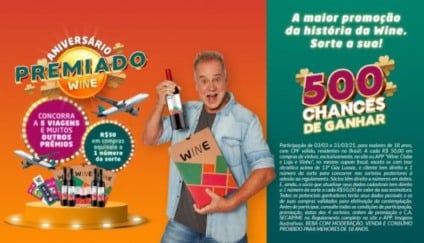 No aniversário do Wine quem ganha presente é o cliente