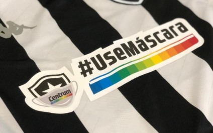 Botafogo e Centrum estampam alerta sobre Covid-19