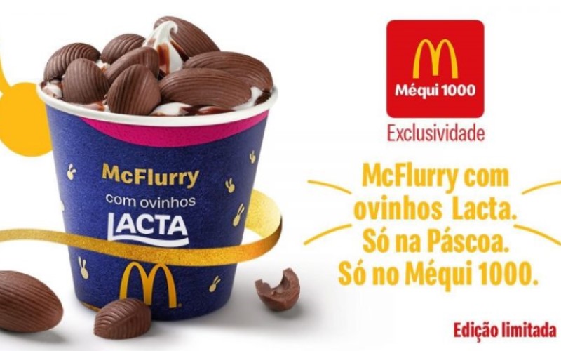 Méqui 1000 traz em edição limitada McFlurry Ovinhos Lacta