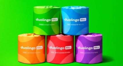 Duolingo imprime aulas de idioma em papel higiênico
